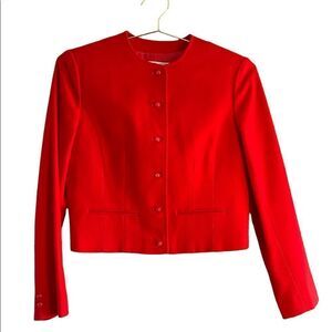 VTG Pendleton Blazer Cropped Jacket || Red